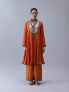 Yudron Orange Kurta - CiceroniKurta Set, Festive WearShades of India