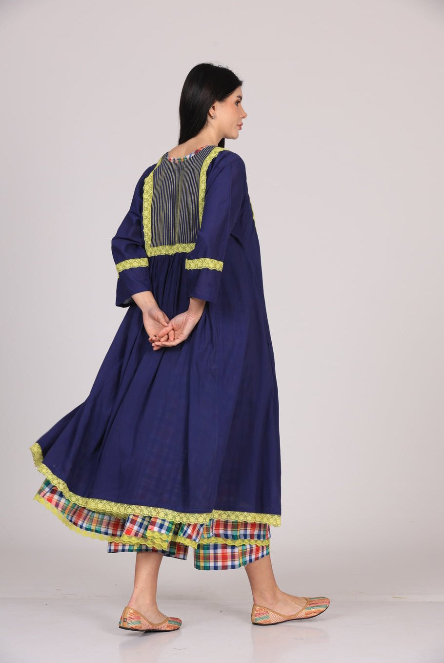 Zaara Dress Set - Navy Blue - CiceroniKurta Set, Everyday WearSheetal Joshi Verma