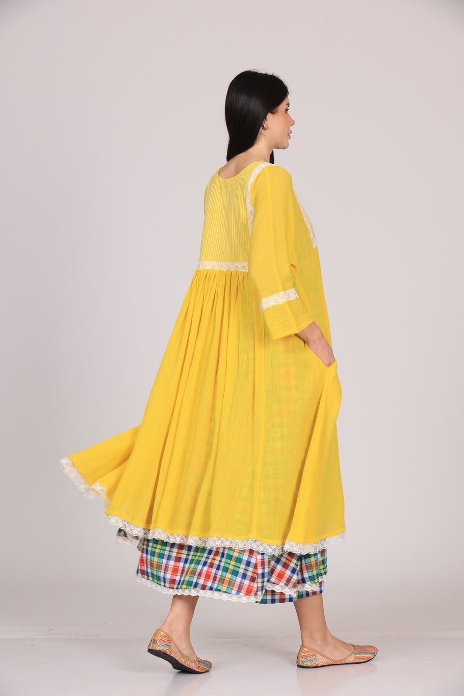 Zaara Dress Set - Yellow - CiceroniKurta Set, Everyday WearSheetal Joshi Verma
