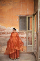 Zareen Gharara Set - Rust (Set of 3) - CiceroniKurta Set, Festive wearNirjara