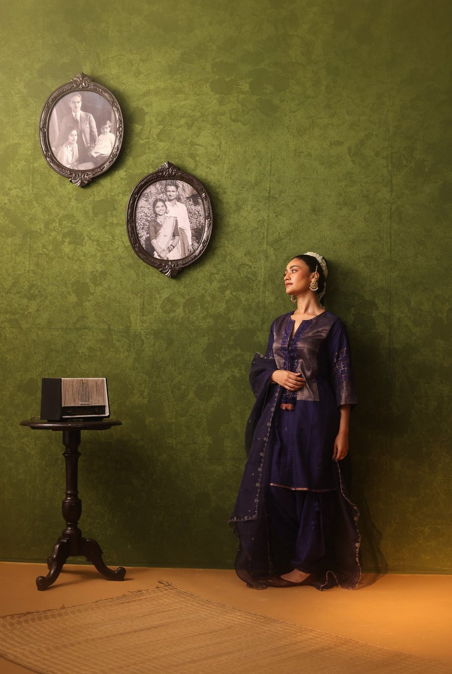 Zeenat Zari Striped Patiala Pants - CiceroniPantsBhomra