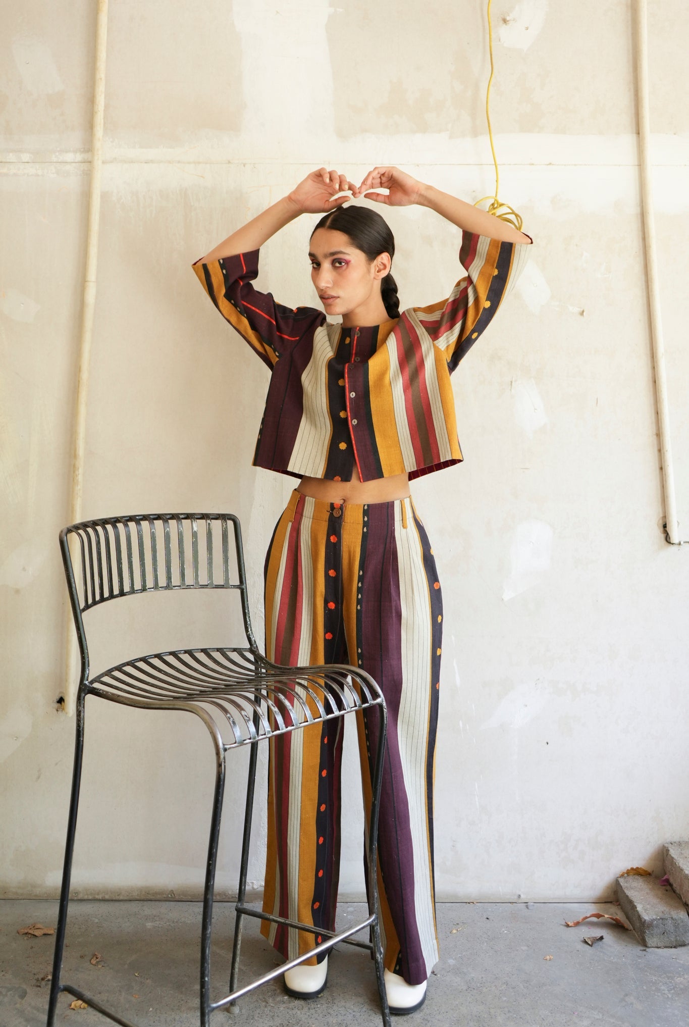 Zuri Jacket And Marley Pants in Nadu Stripes - CiceroniCo - ord SetNIKYTA