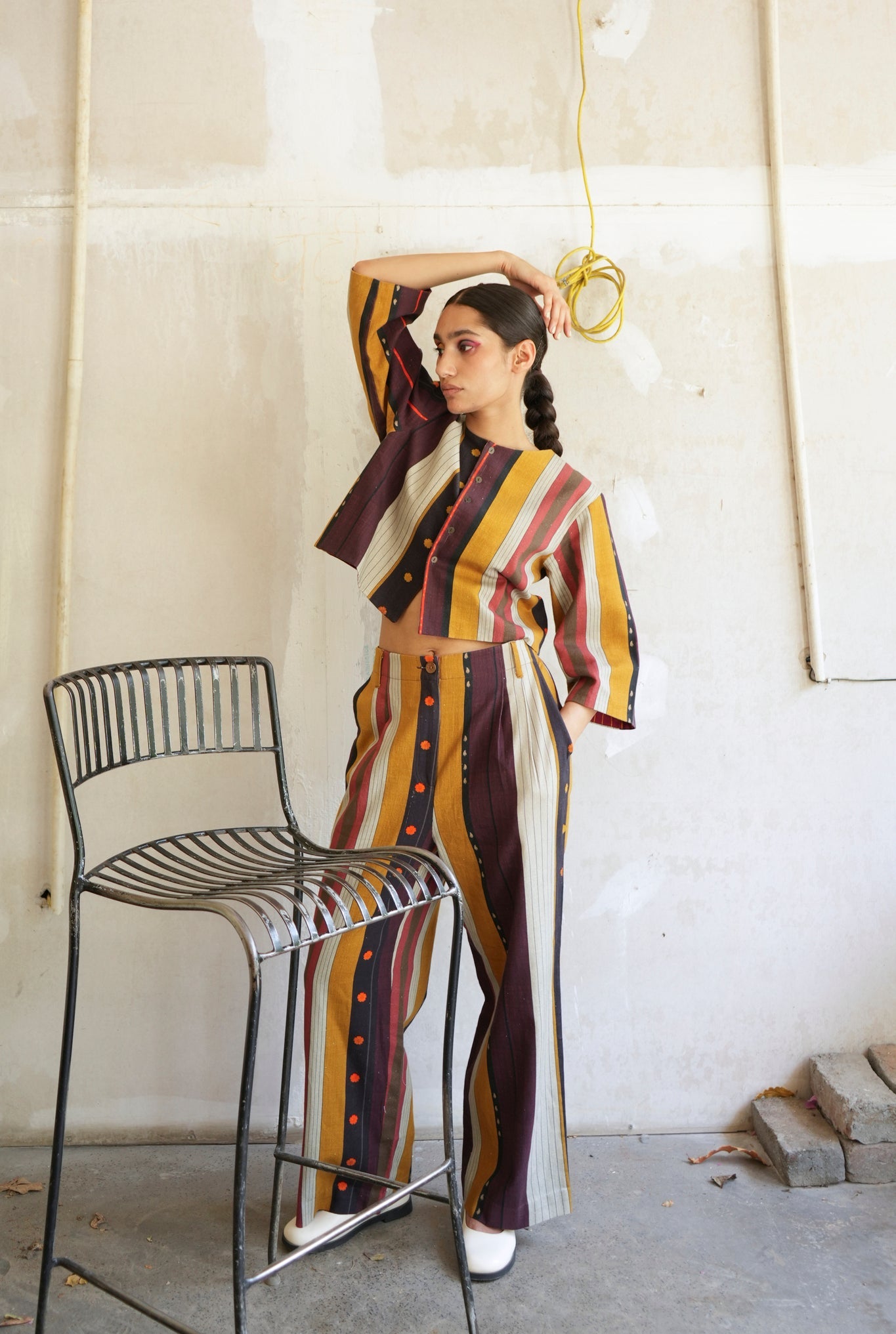 Zuri Jacket And Marley Pants in Nadu Stripes - CiceroniCo - ord SetNIKYTA