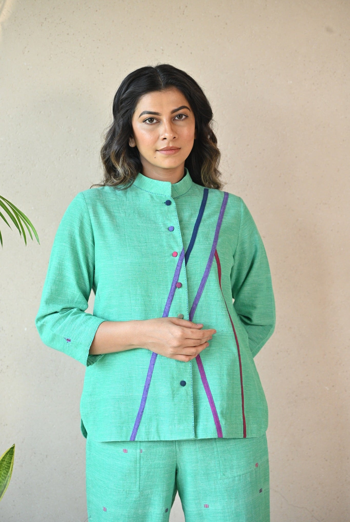 Zuri Shirt - Mint Green - CiceroniWomen ShirtsRang by Rajvi