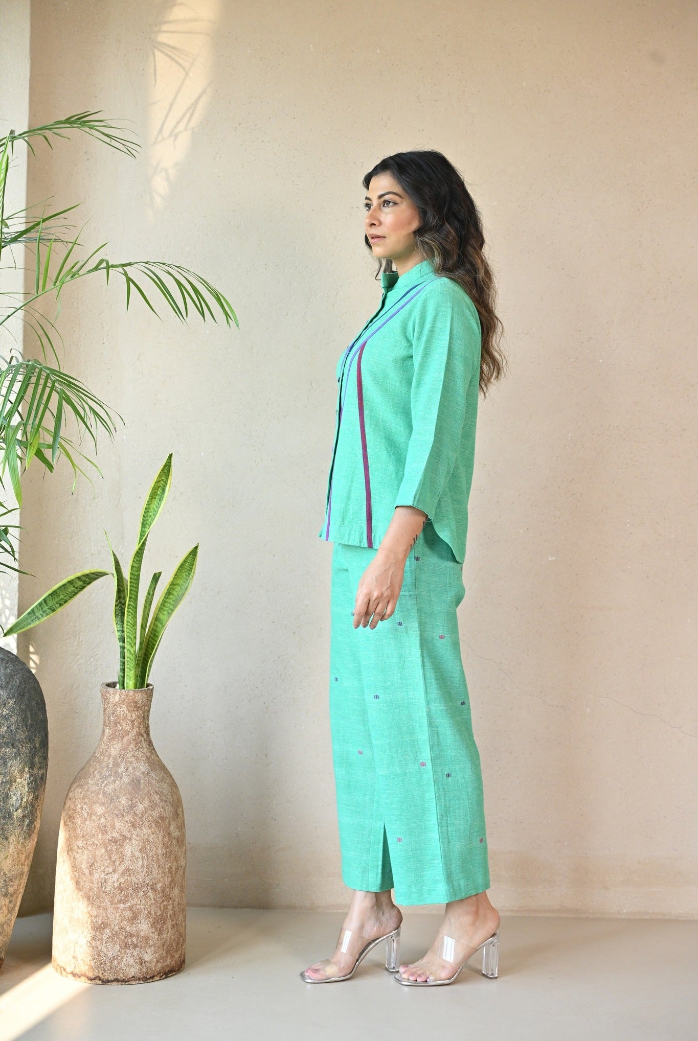 Zuri Shirt - Mint Green - CiceroniWomen ShirtsRang by Rajvi