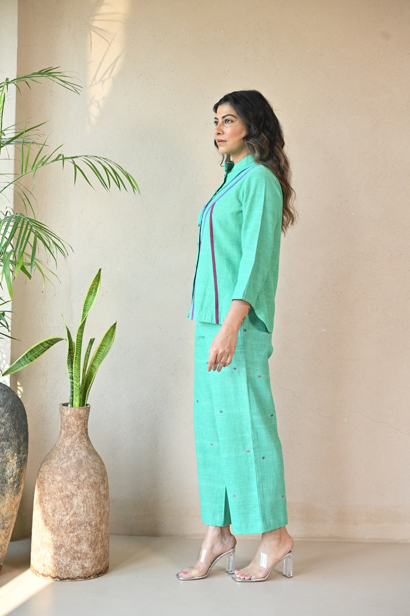 Zuri Shirt - Mint Green - CiceroniWomen ShirtsRang by Rajvi