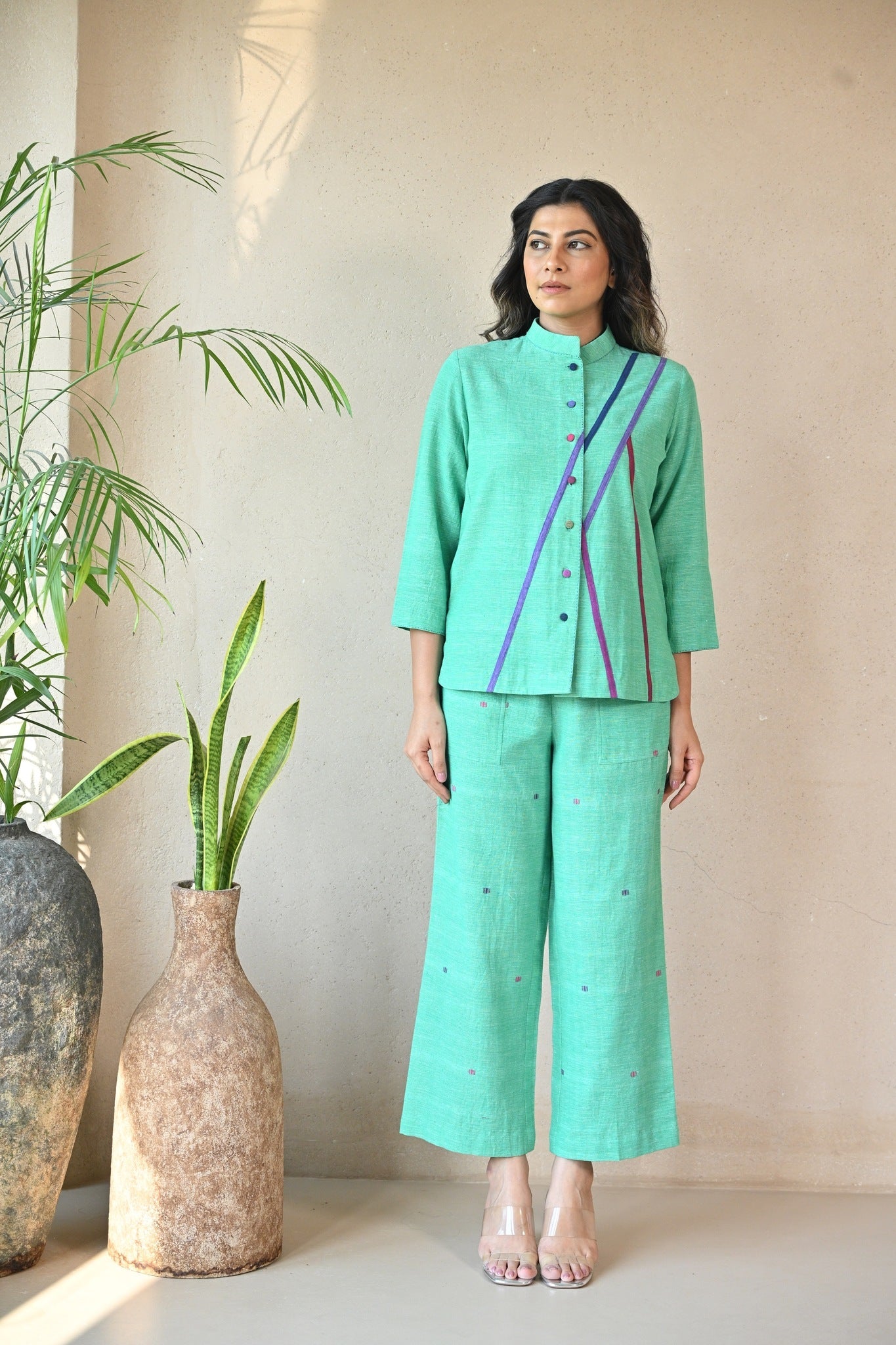 Zuri Shirt - Mint Green - CiceroniWomen ShirtsRang by Rajvi