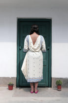 Aampata Naksha Back Cowl Dress - CiceroniDressesBhomra