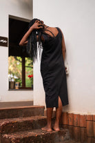 Aastey Dress with Ikat Jacket - CiceroniDressesPrathaa