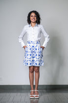 Accented Collar White Shirt - CiceroniShirtsPrachi Kamat