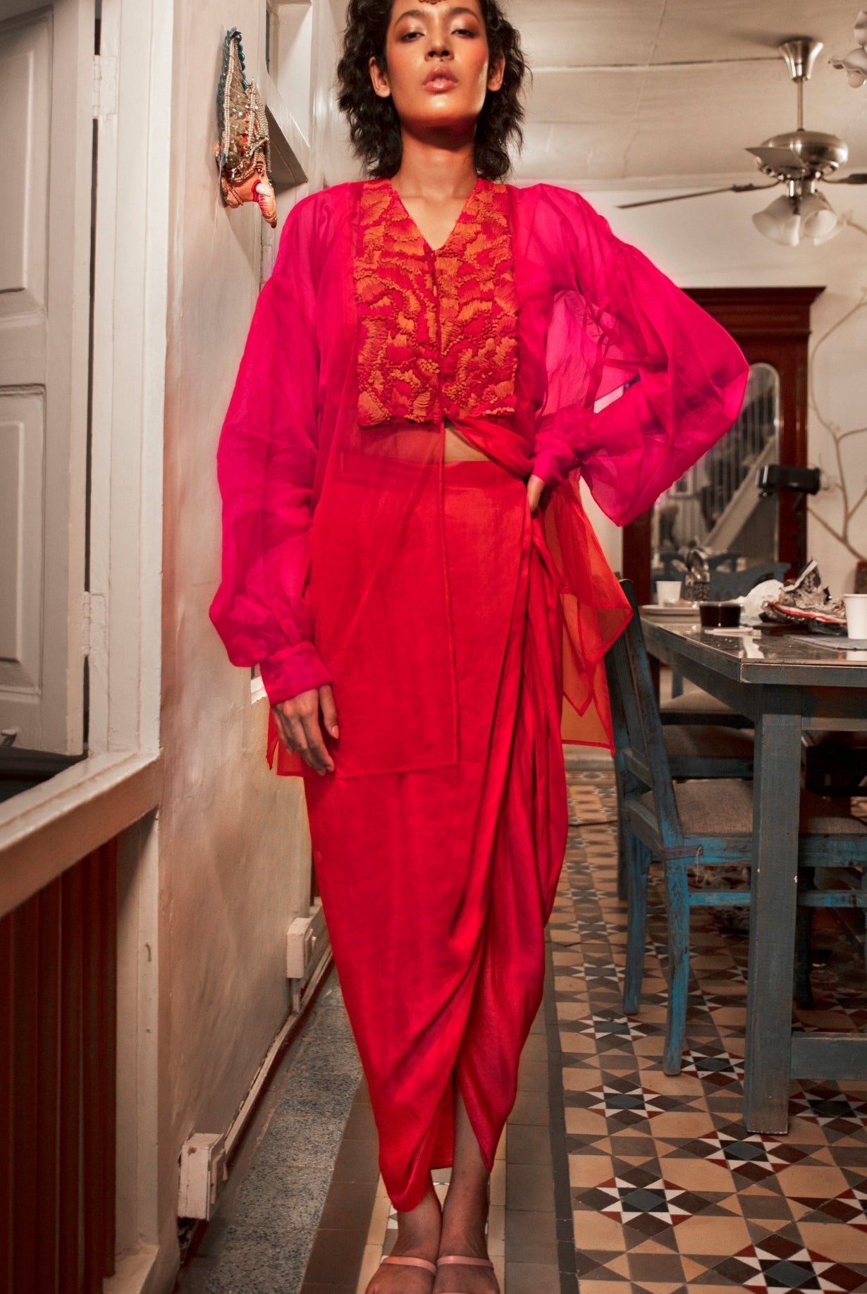 Ada Dhoti Co-ord Set - CiceroniCo-ord SetChambray & Co.