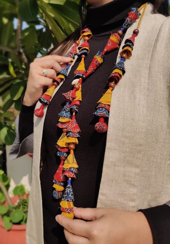 Ajrakh Beach Neckpiece - CiceroniNeckpieceD I T I