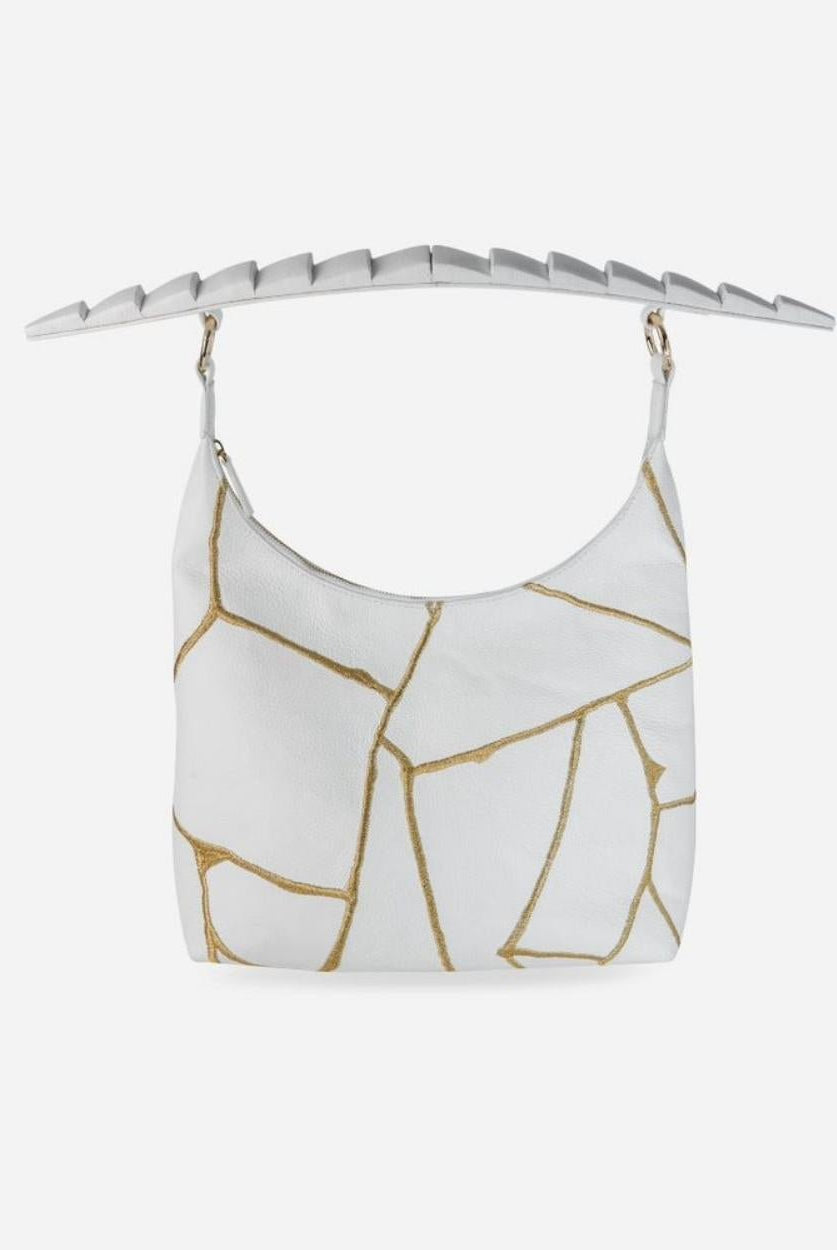 Akira Shoulder Bag in Ivory - CiceroniBagEconock