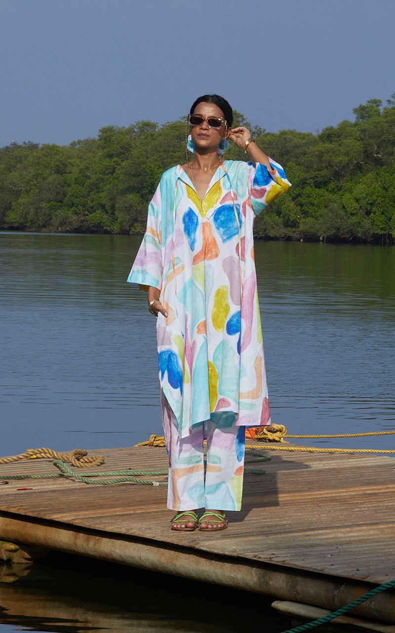 Alba Kaftaan In Multi Camo - CiceroniHappi Space