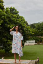 Alba Kaftan in Dainty Floral Print - CiceroniKaftan, DressHappi Space