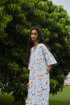 Alba Kaftan in Dainty Floral Print - CiceroniKaftan, DressHappi Space