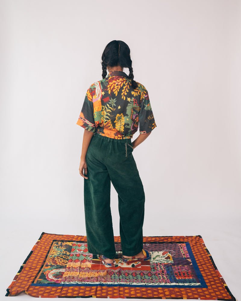 Ardh Shirt - Black & Mauve - CiceroniShirtsRAFU'D
