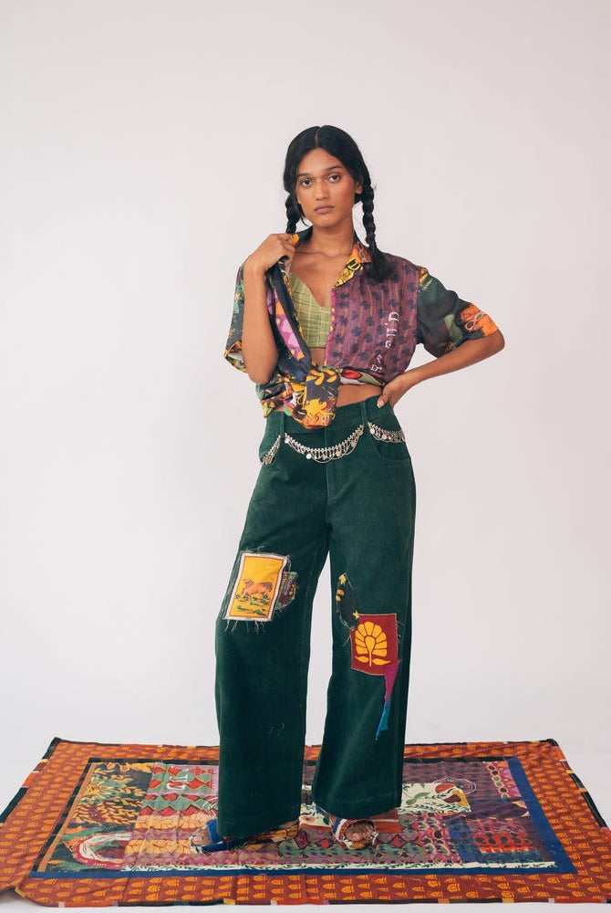 Ardh Shirt - Black & Mauve - CiceroniShirtsRAFU'D