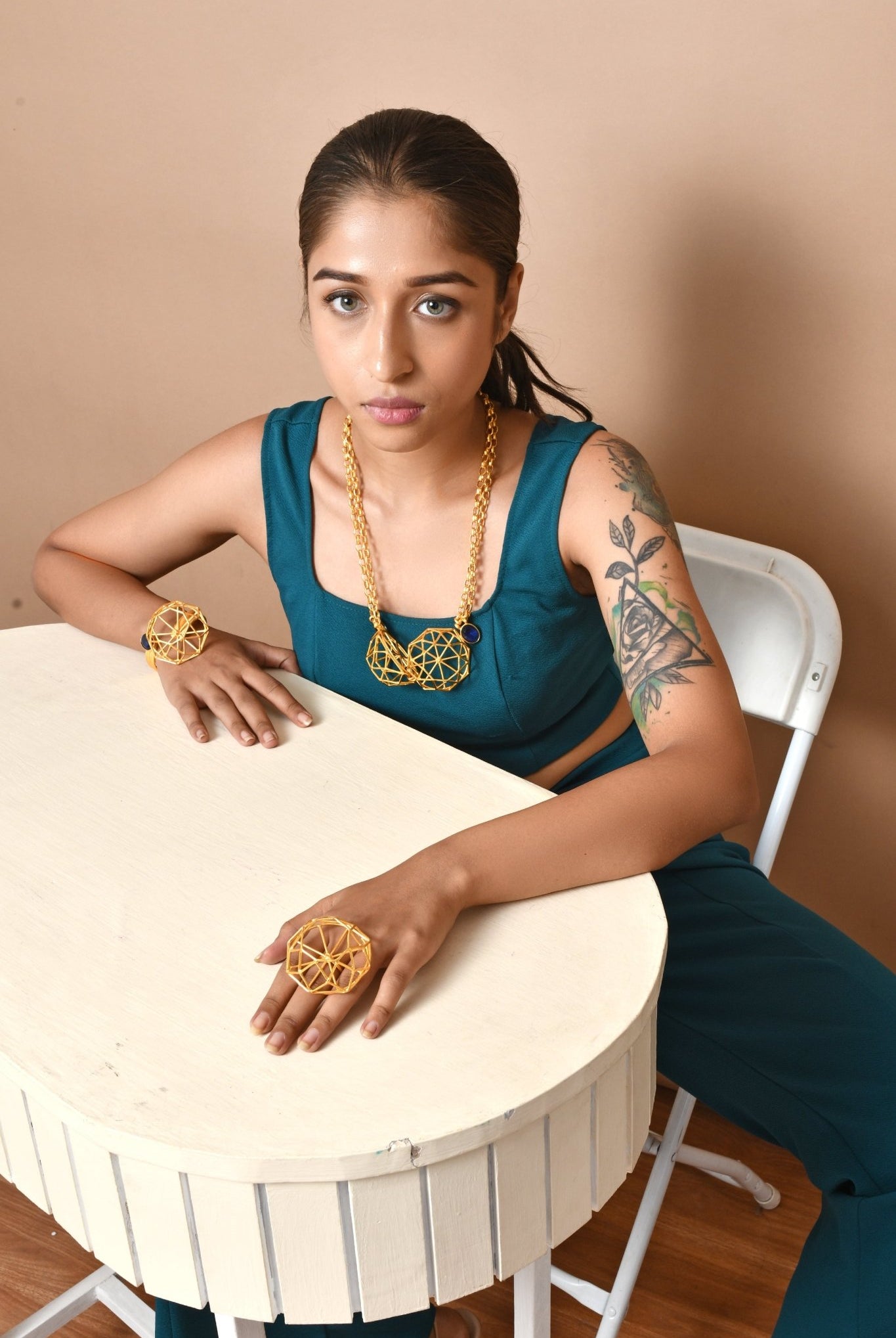 Art Deco Glam Ring - CiceroniRingsZaza by Somya