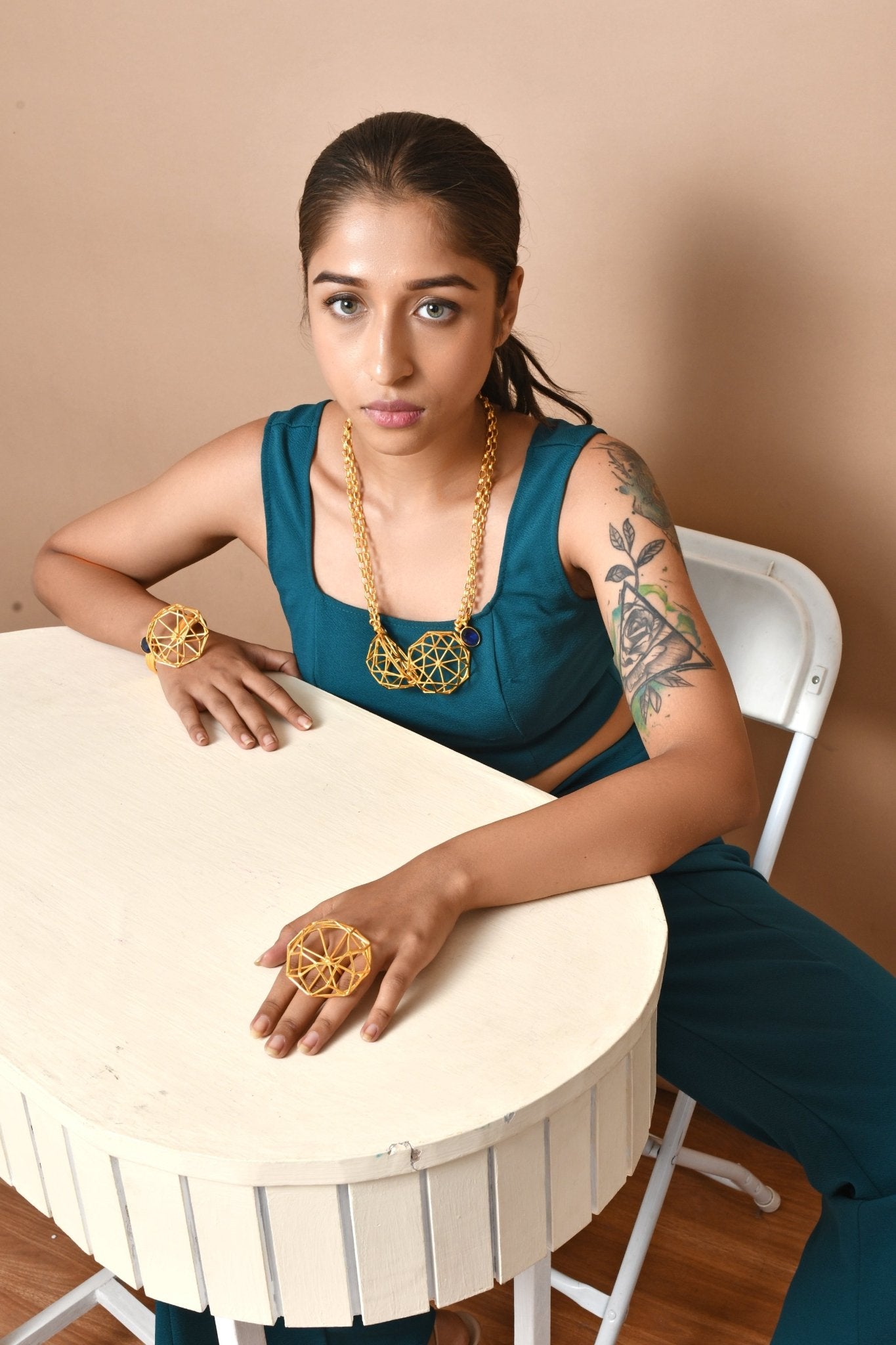 Art Deco Glam Ring - CiceroniRingsZaza by Somya