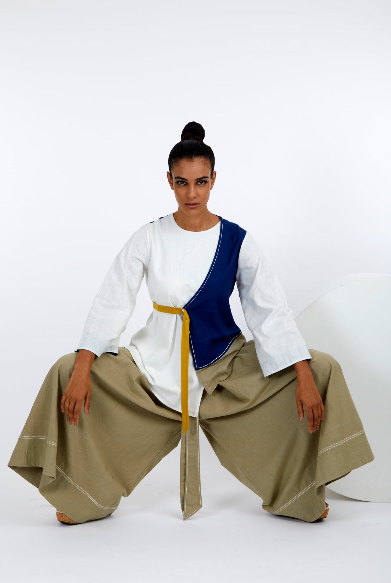 Asha + Oshi - Overlap Belted Top & Fisherman Pants - CiceroniCo-ord SetMadder Much