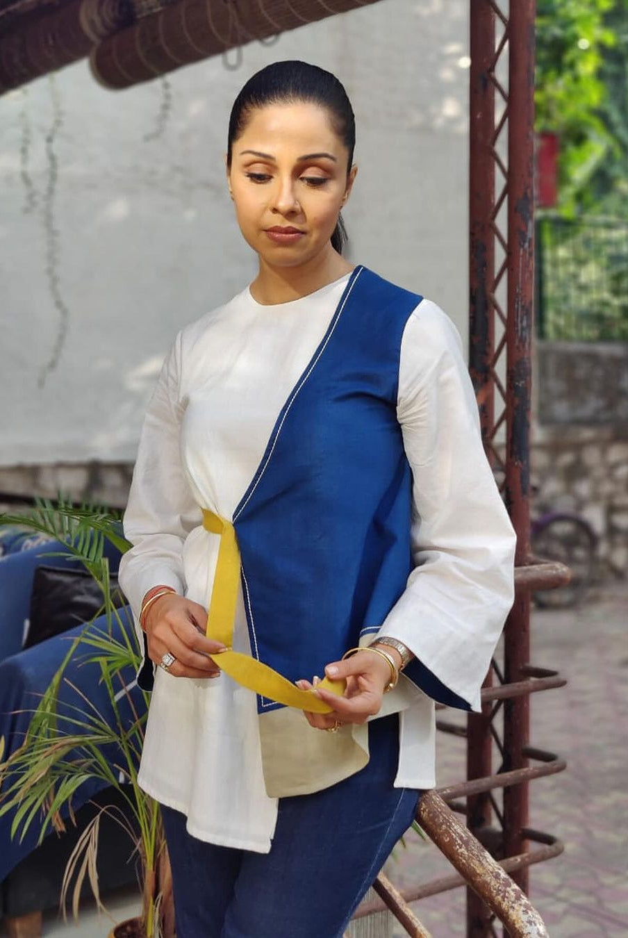 Asha + Oshi - Overlap Belted Top & Fisherman Pants - CiceroniCo-ord SetMadder Much