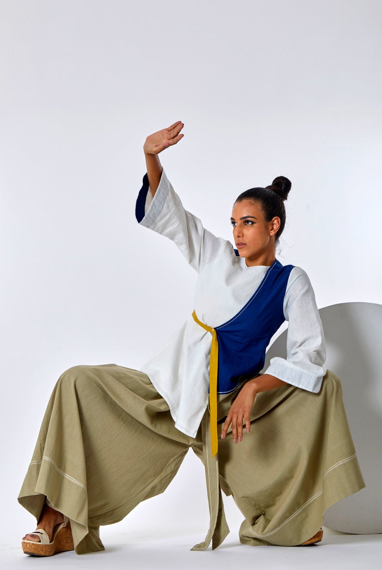 Asha + Oshi - Overlap Belted Top & Fisherman Pants - CiceroniCo-ord SetMadder Much