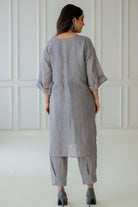 Ashes and Ambers Linen Kurta Set - CiceroniKurta SetSilai Studio