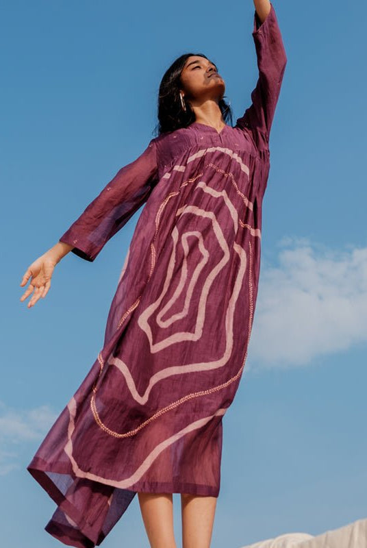 Aubergine Arazi Dress - CiceroniNirjara