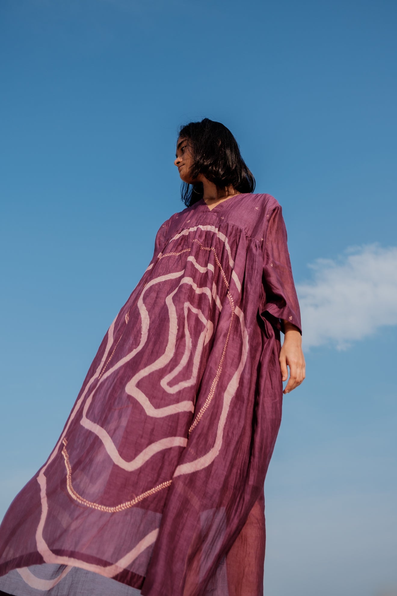 Aubergine Arazi Dress - CiceroniNirjara