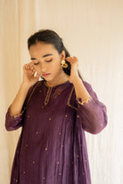 Aubergine Arsh Kurta Set - CiceroniNirjara