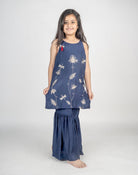 Baagh Hand Embroidered Navy Blue Kurta Set - CiceroniKurta Set, Festive wearMr. Brat