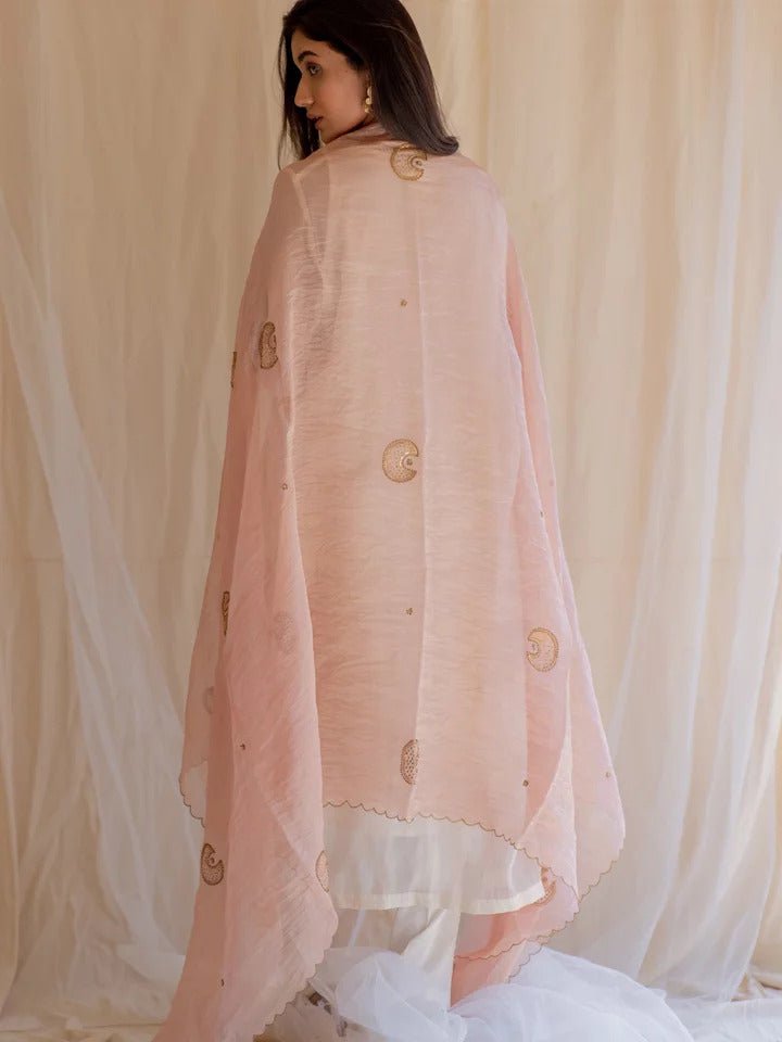 Baby Pink Chand Odhani - CiceroniNirjara