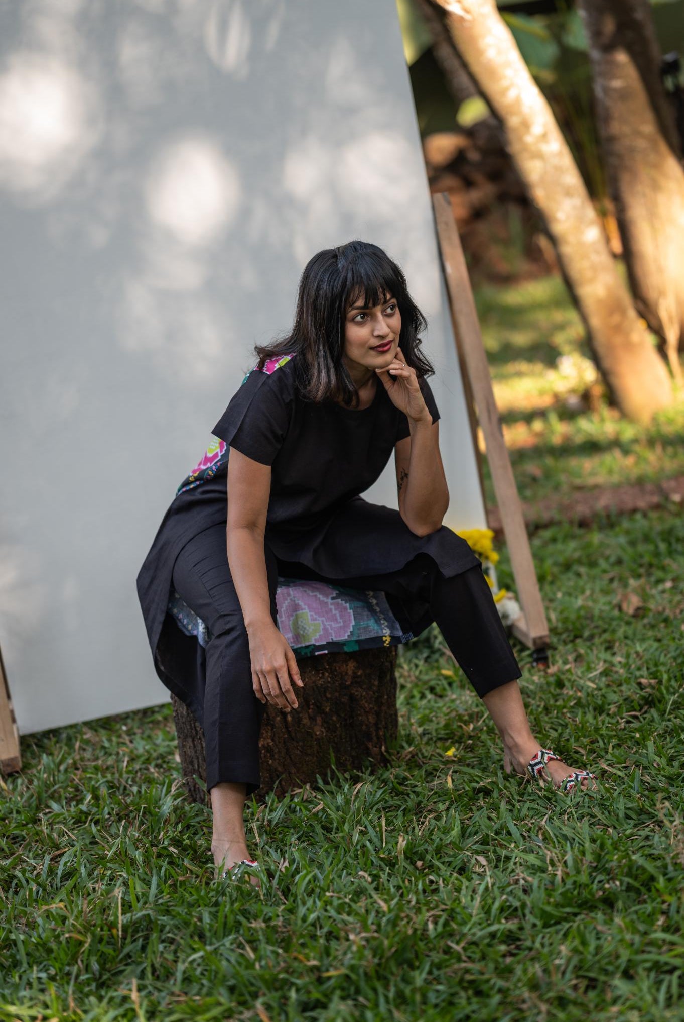 Backyard Flowers Kurta Set - CiceroniKurta SetPrachi Kamat