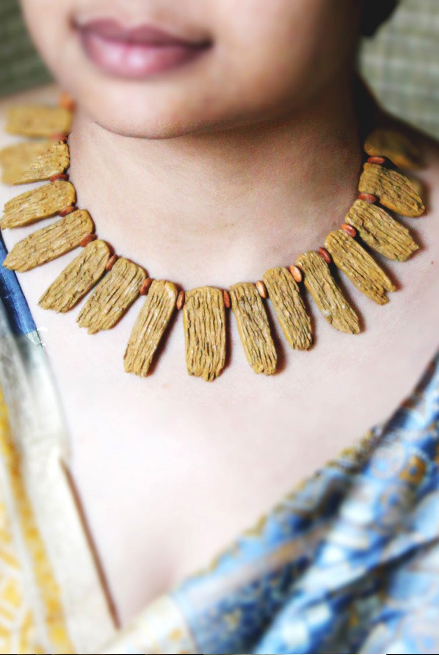 Bark Texture Necklace - CiceroniNeckpieceAranya Earthcraft