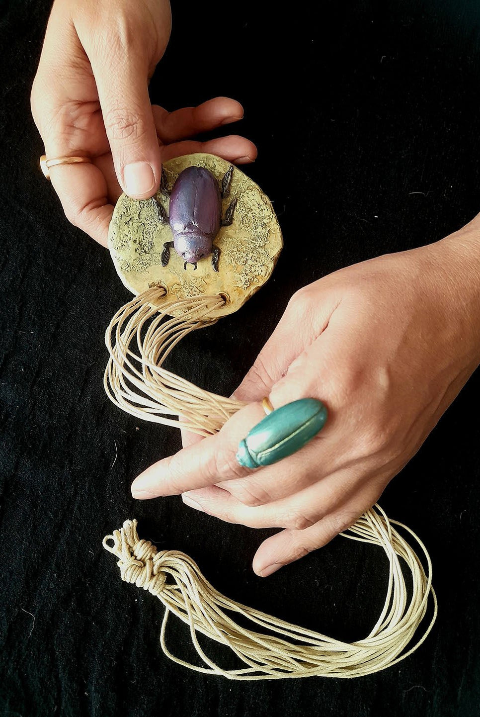 Beetle Pendant - CiceroniPendantAranya Earthcraft