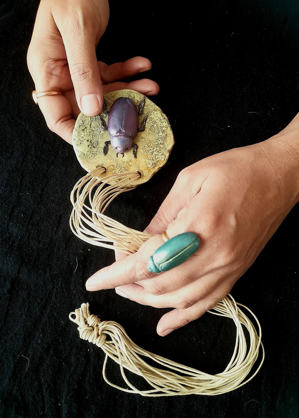 Beetle Pendant - CiceroniPendantAranya Earthcraft