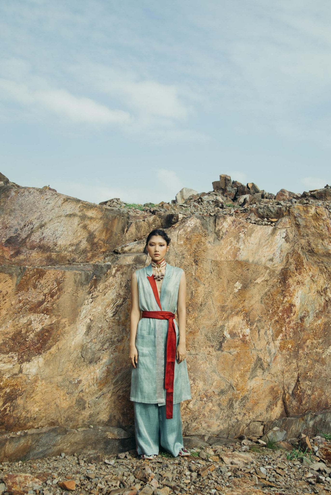 Belted Gilet Co-ord Set - CiceroniCo-ord SetPriyanca Khanna