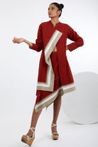 Beni - Madder Red Blazer Skirt Set Of 3 - CiceroniCo-ord SetMadder Much