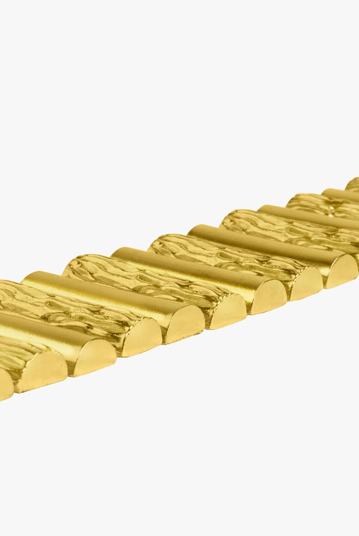 Binary Logs Necklace - Gold Tone - CiceroniNeckpieceEquiivalence