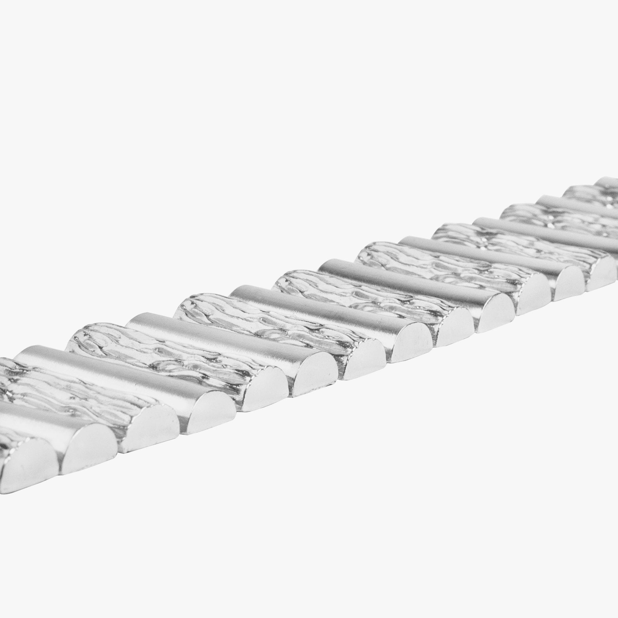 Binary Logs Necklace - Silver Tone - CiceroniNeckpieceEquiivalence