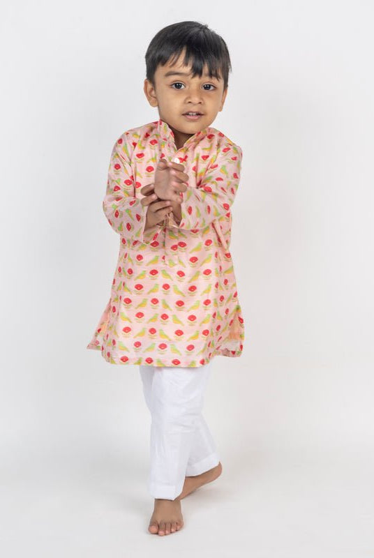 Bird Jaal Printed Kurta Set - CiceroniKurta Set, Festive wearMr. Brat