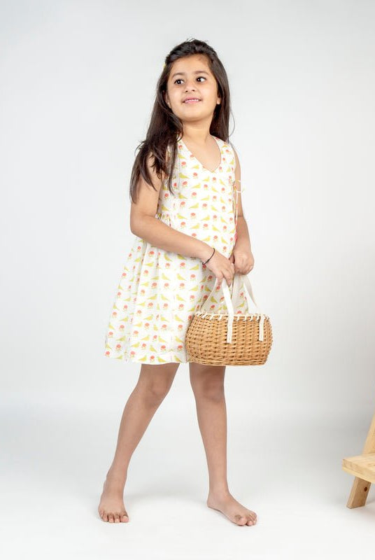 Bird Printed Angrakha Dress - CiceroniDressesMr. Brat