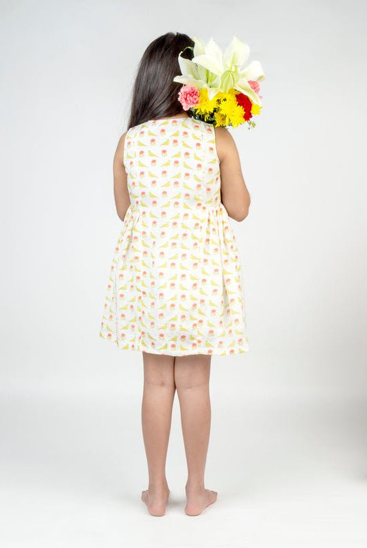 Bird Printed Angrakha Dress - CiceroniDressesMr. Brat