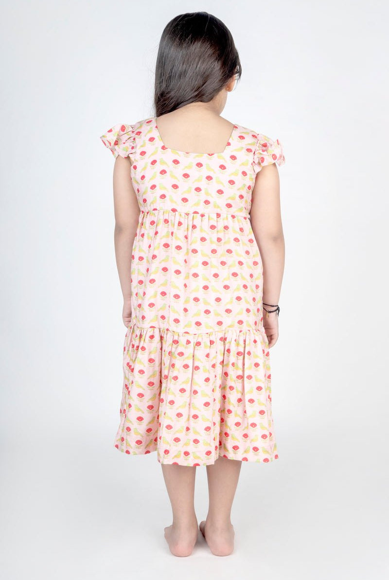 Bird Printed Tier Dress - CiceroniDressesMr. Brat