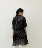 Black Bandhani Tunic - CiceroniTunicsSilai Studio