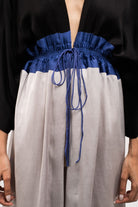 Black-Blue-Grey High Low Cape - CiceroniDressNeora