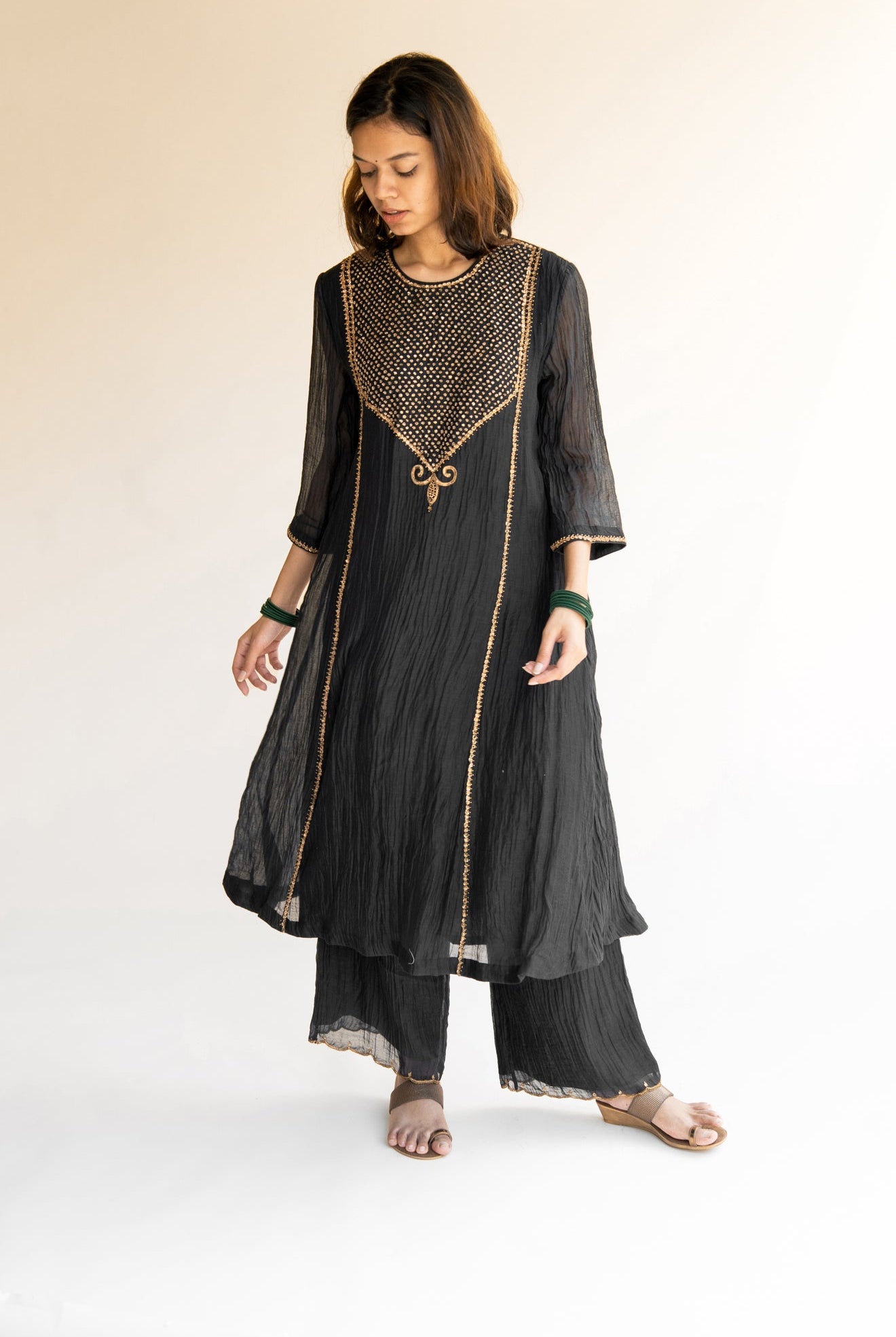 Black Firdaus Abho Set - CiceroniNirjara