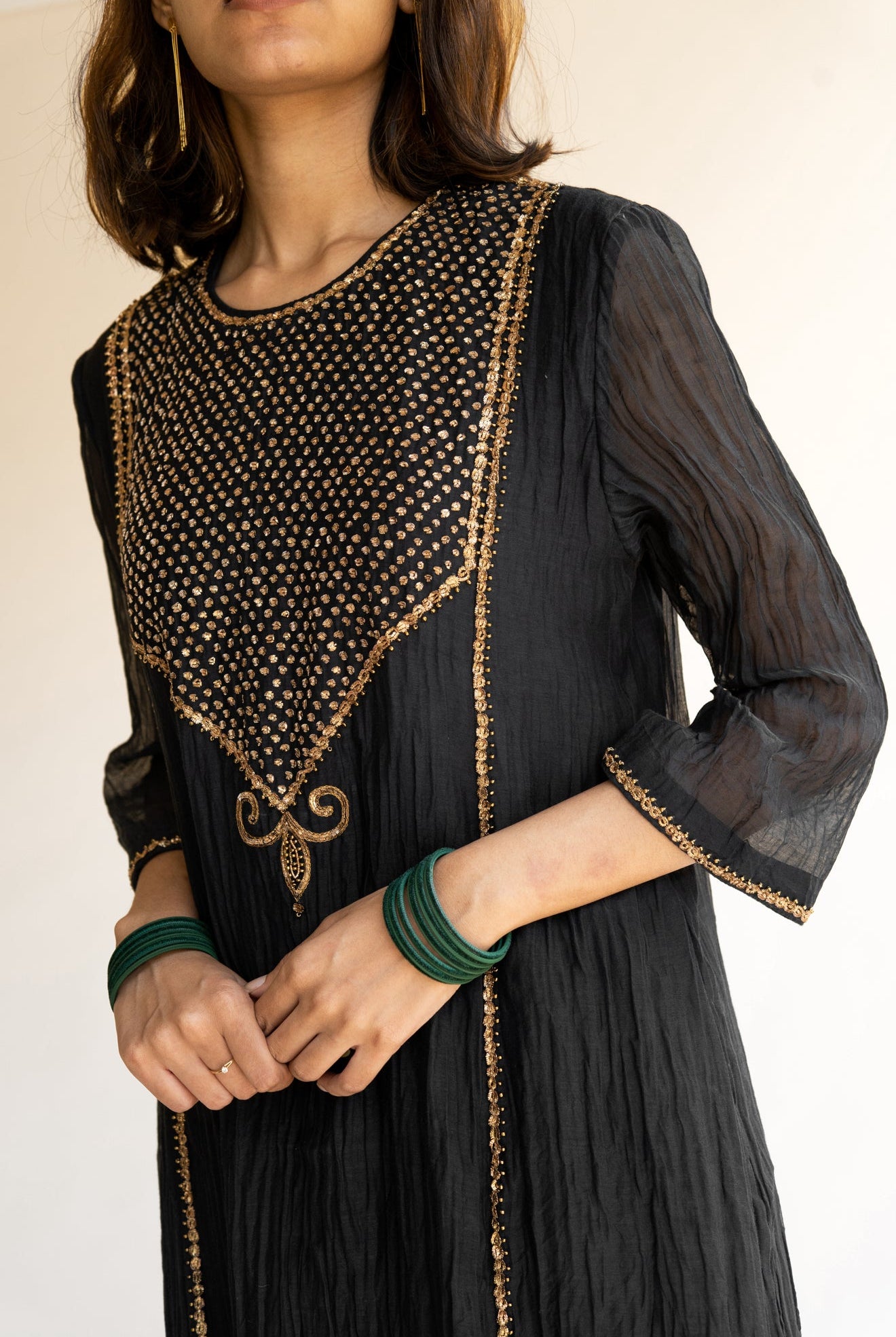 Black Firdaus Abho Set - CiceroniNirjara