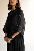 Black Shabnam Kurta Set - CiceroniNirjara